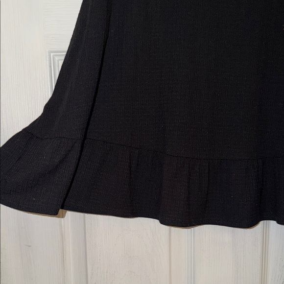 Torrid Black Ruffle Trim Flowy Top - Picture 2 of 7